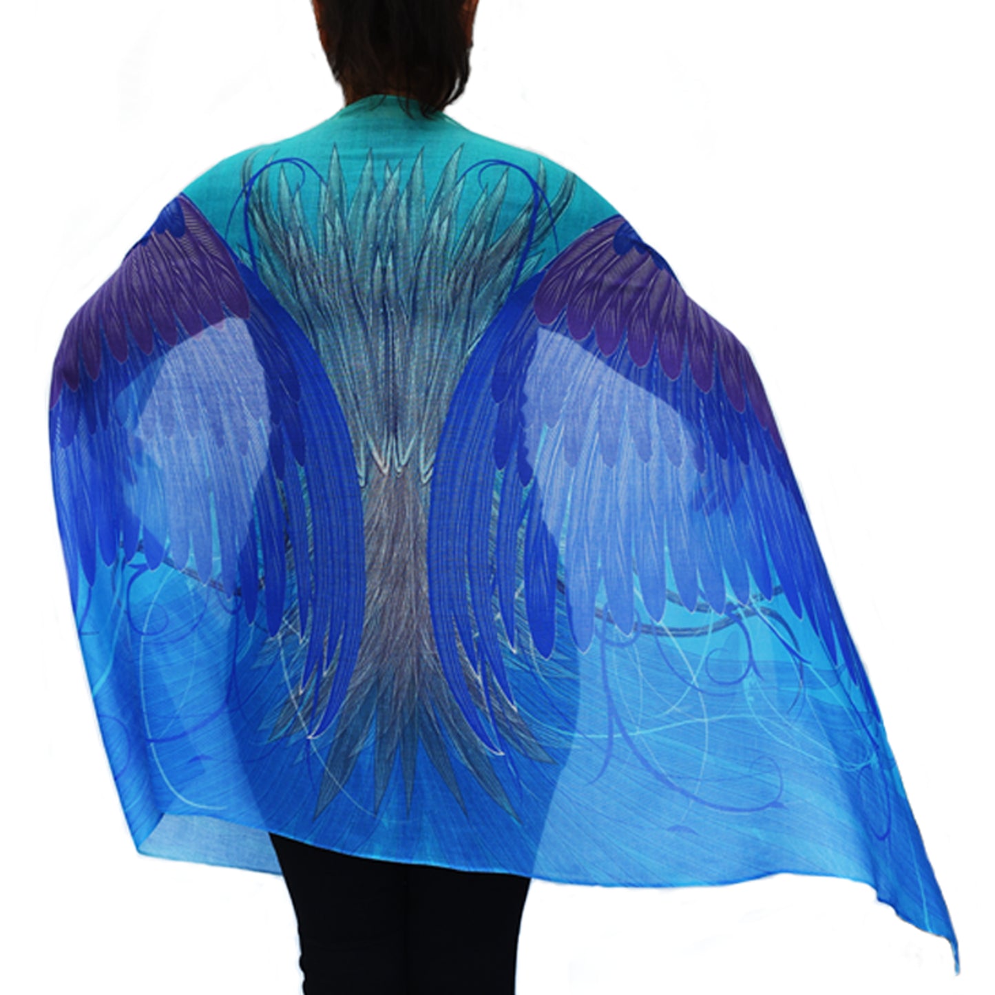 wearable art, wearable art scarf, graduation gift, mothers day gift, gift of encouragement, meaningful gift, gift for her, unisex gift, Australian designer, Wayne Tikisci, Teresa Gratkowski, special gift, unisex gift, Pacific Breeze Australia, Pacific Breeze, cotton modal scarf, soft shawl, gift for grieving, grief gift, thoughtful gift, meaningful gift, Australian design