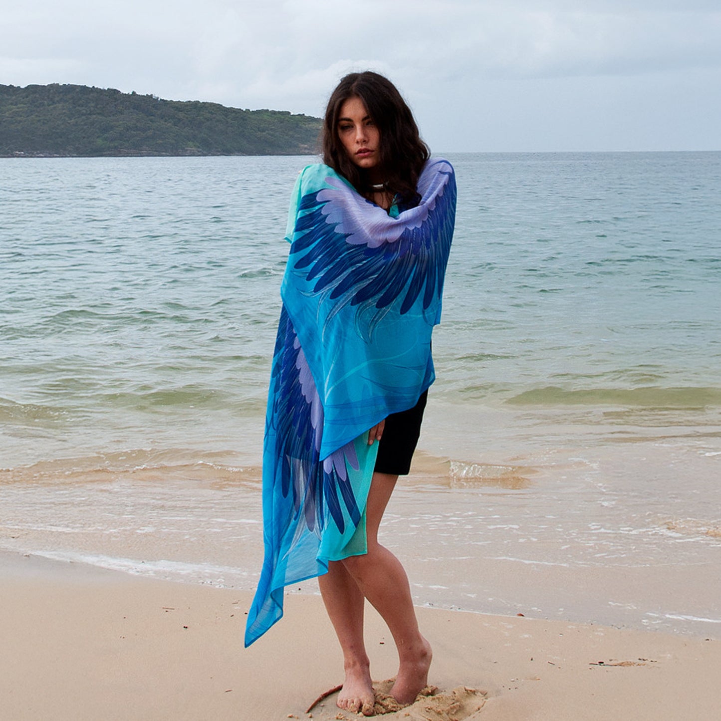 wearable art; wearable art scarf; pure silk, special gift for her, graduation gift; mother’s day gift; gift of encouragement; meaningful gift; gift for her; Australian designer; Wayne Tikisci; Teresa Gratkowski; special gift; unisex gift; Pacific Breeze Australia; Pacific Breeze; cotton modal scarf; soft shawl; gift for grieving; grief gift; thoughtful gift; meaningful gift