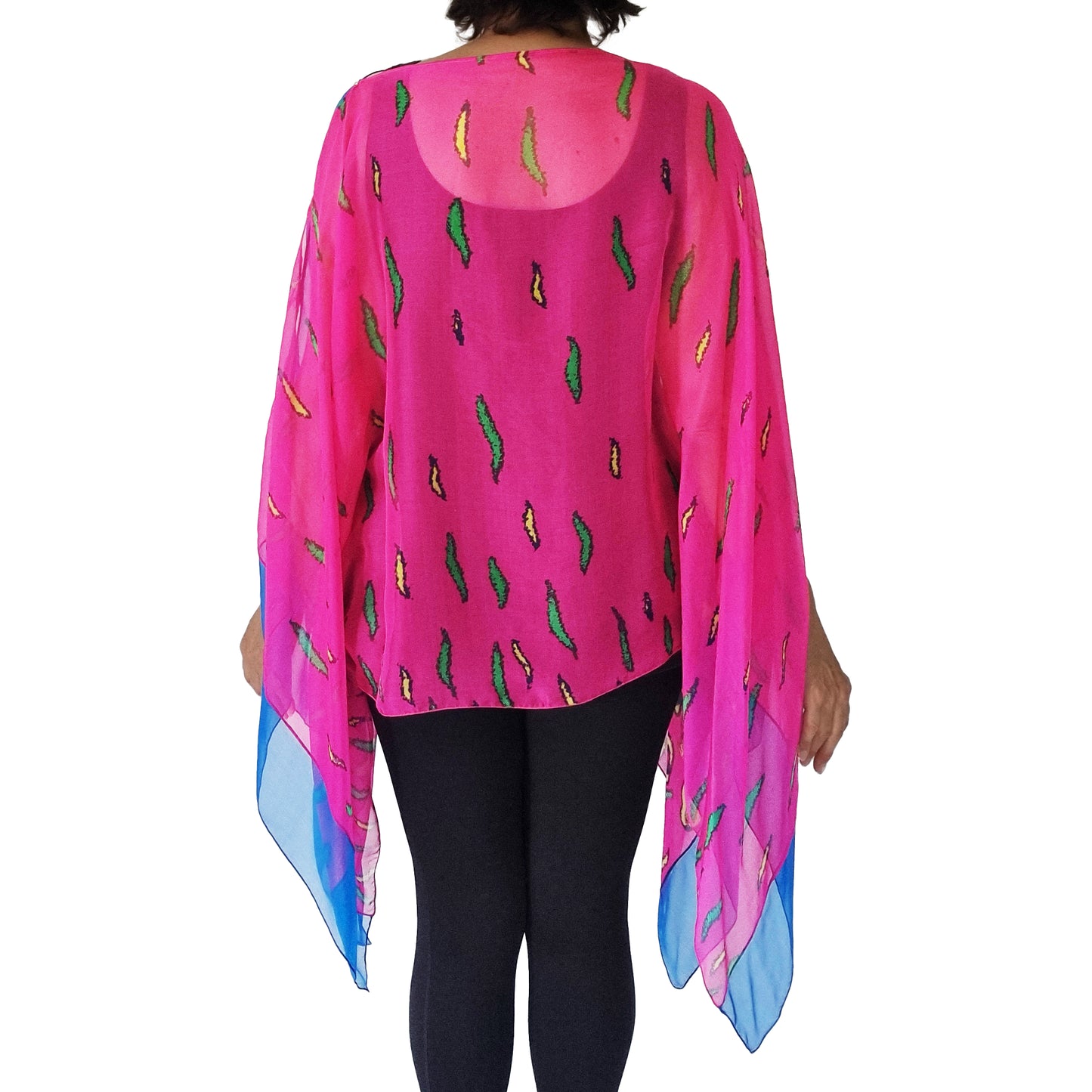 Diva Drape, resort wear, resort chic, pure silk coverup, swim cover up, top arm coverage, shoulder cover, stylish top, Pacific Breeze, Pacific Breeze Australia, Australian made, timeless style, ; resort style; travel wear; pack light; multi-wear garment; versatile holiday wear; pack light; Australian designer; made in Australia