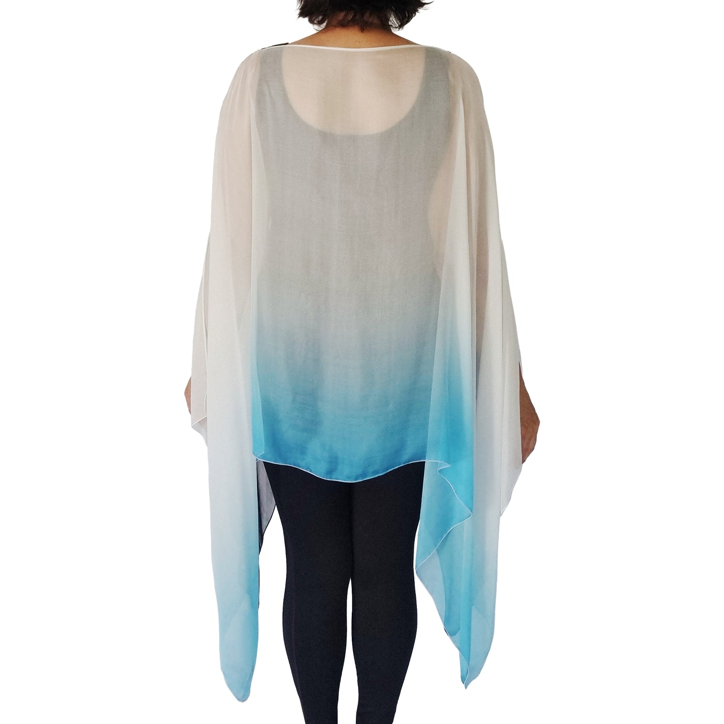 Diva Drape, resort wear, resort chic, pure silk coverup, swim cover up, top arm coverage, shoulder cover, stylish top, Pacific Breeze, Pacific Breeze Australia, Australian made, timeless style, ; resort style; travel wear; pack light; multi-wear garment; versatile holiday wear; pack light; Australian designer; made in Australia