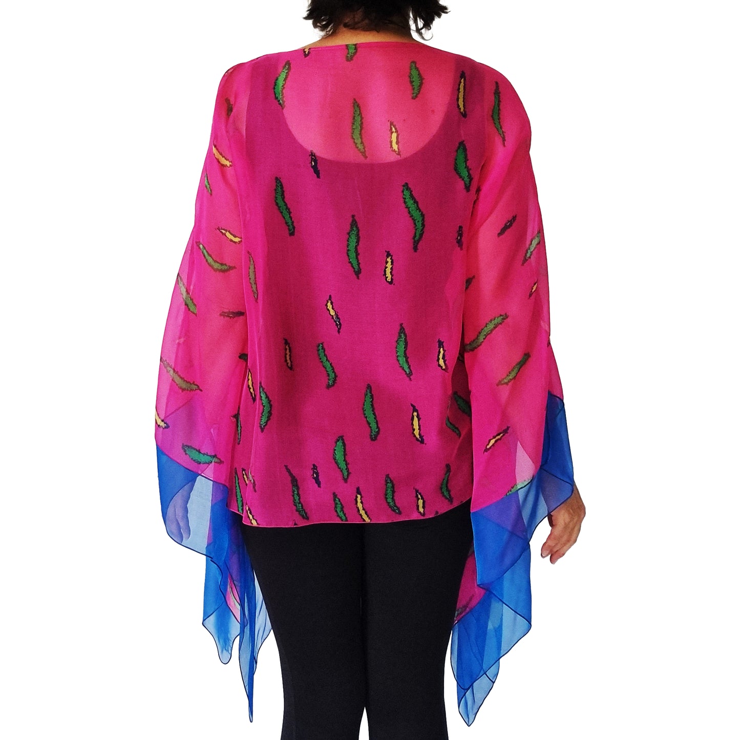 Diva Drape, resort wear, resort chic, pure silk coverup, swim cover up, top arm coverage, shoulder cover, stylish top, Pacific Breeze, Pacific Breeze Australia, Australian made, timeless style, ; resort style; travel wear; pack light; multi-wear garment; versatile holiday wear; pack light; Australian designer; made in Australia