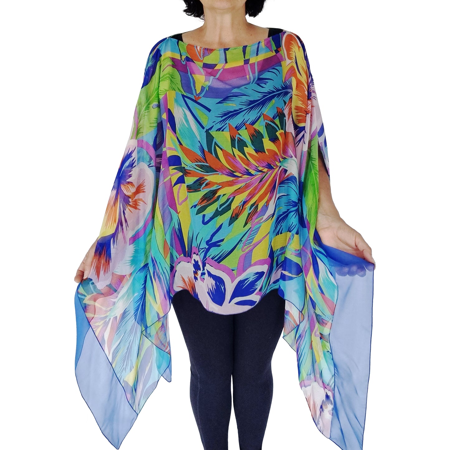 Diva Drape, resort wear, resort chic, pure silk coverup, swim cover up, top arm coverage, shoulder cover, stylish top, Pacific Breeze, Pacific Breeze Australia, Australian made, timeless style, ; resort style; travel wear; pack light; multi-wear garment; versatile holiday wear; pack light; Australian designer; made in Australia