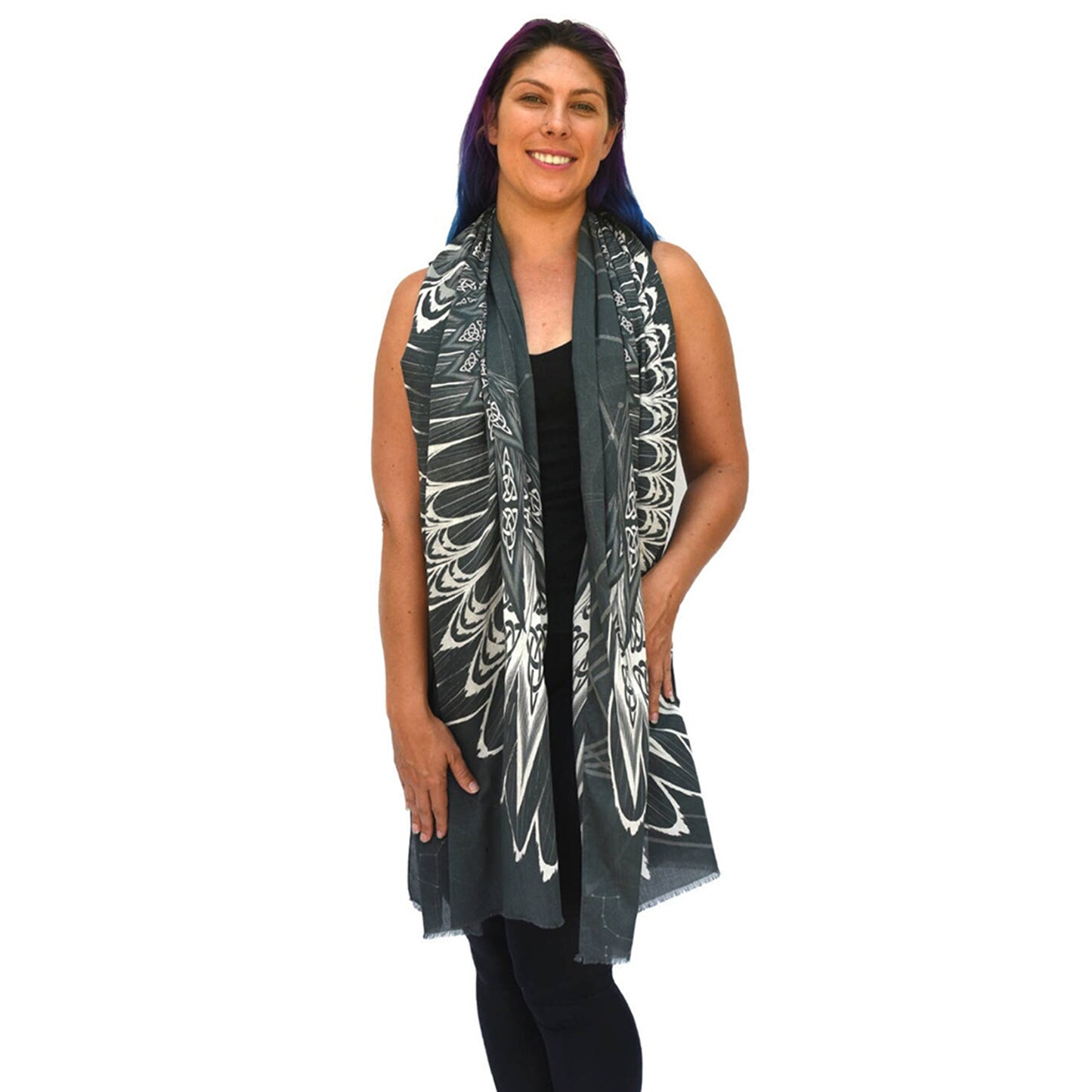 wearable art; owl scarf, wearable art scarf; pure cotton shawl, special gift, graduation gift; mother’s day gift; gift of encouragement; meaningful gift; gift for her; Australian designer; Wayne Tikisci; Teresa Gratkowski; special gift; unisex gift; Pacific Breeze Australia; Pacific Breeze; cotton scarf; soft shawl; gift for grieving; grief gift; thoughtful gift; meaningful gift of encouragement, inspiring gift
