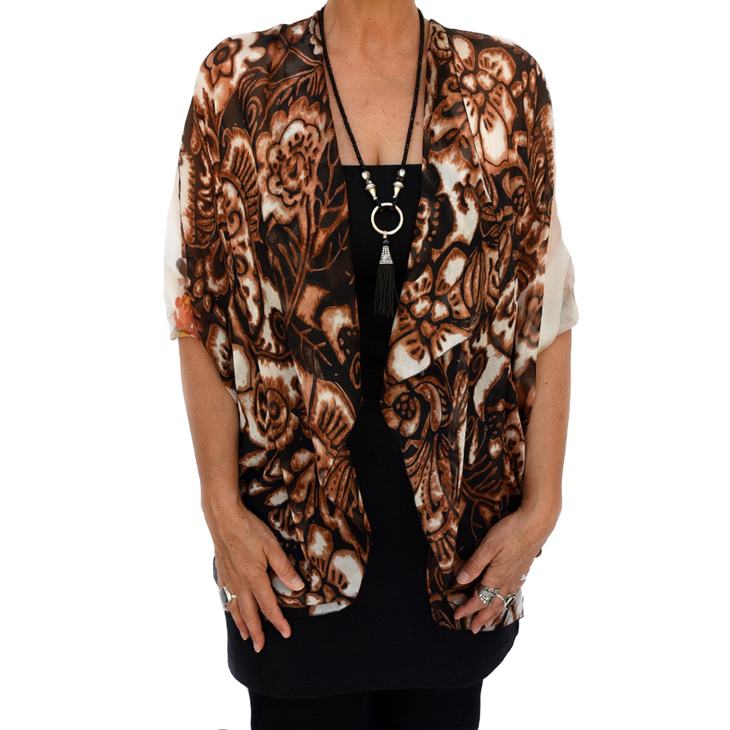 Paris vest, top arm coverage, shoulder cover, resort wear, resort chic top, pure silk scarf and coverup; stylish top, Pacific Breeze, Pacific Breeze Australia, Australian made, timeless style, resort style; travel wear; vacation clothes; pack light; multi-wear garment; versatile holiday wear; Australian designer;
