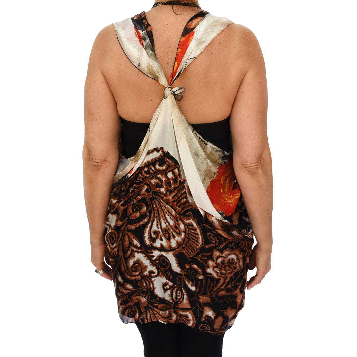 Paris vest, top arm coverage, shoulder cover, resort wear, resort chic top, pure silk scarf and coverup; stylish top, Pacific Breeze, Pacific Breeze Australia, Australian made, timeless style, resort style; travel wear; vacation clothes; pack light; multi-wear garment; versatile holiday wear; Australian designer;