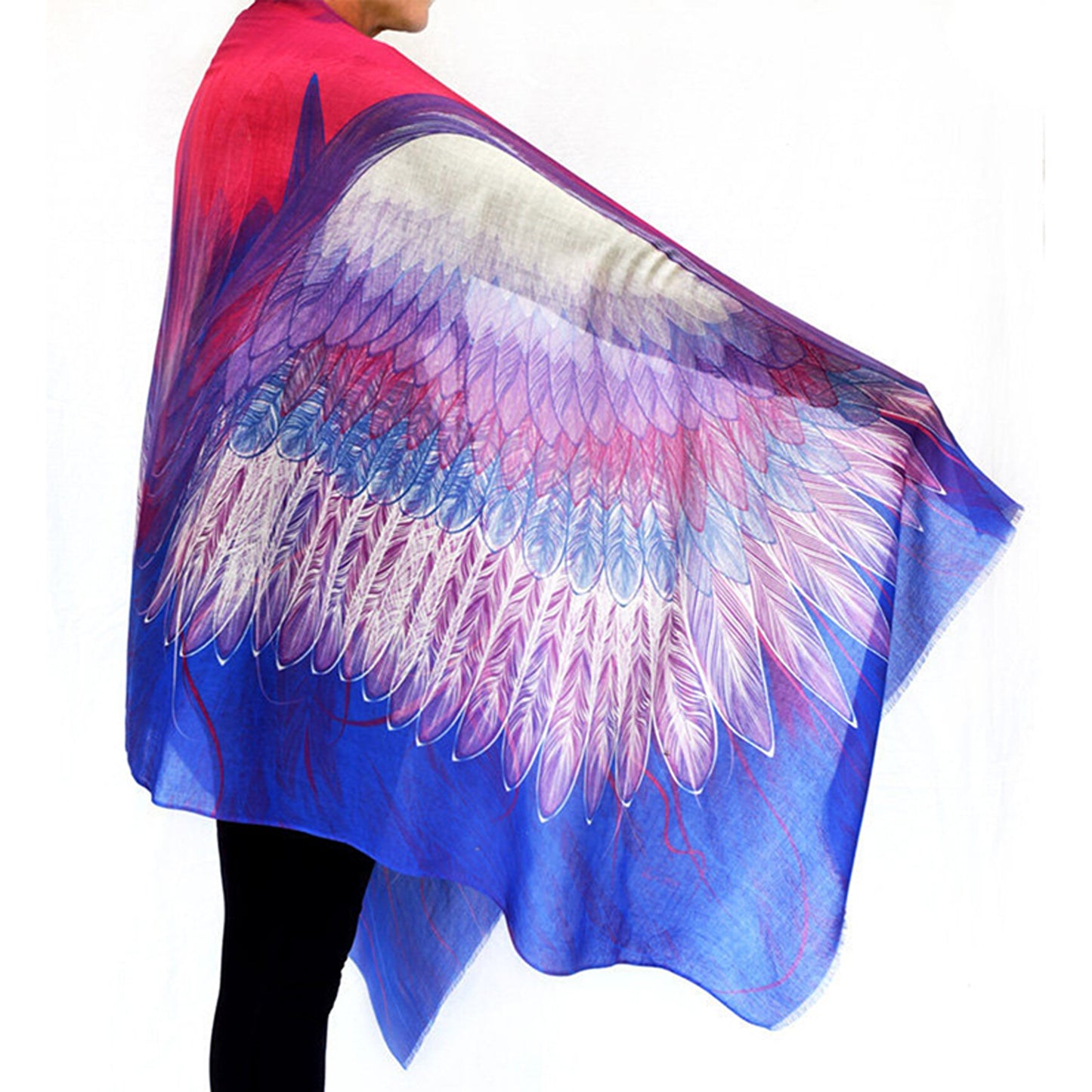 wearable art, wearable art scarf, graduation gift, mothers day gift, gift of encouragement, meaningful gift, gift for her, unisex gift, Australian designer, Wayne Tikisci, Teresa Gratkowski, special gift, unisex gift, Pacific Breeze Australia, Pacific Breeze, cotton modal scarf, soft shawl, gift for grieving, grief gift, thoughtful gift, meaningful gift, Australian design