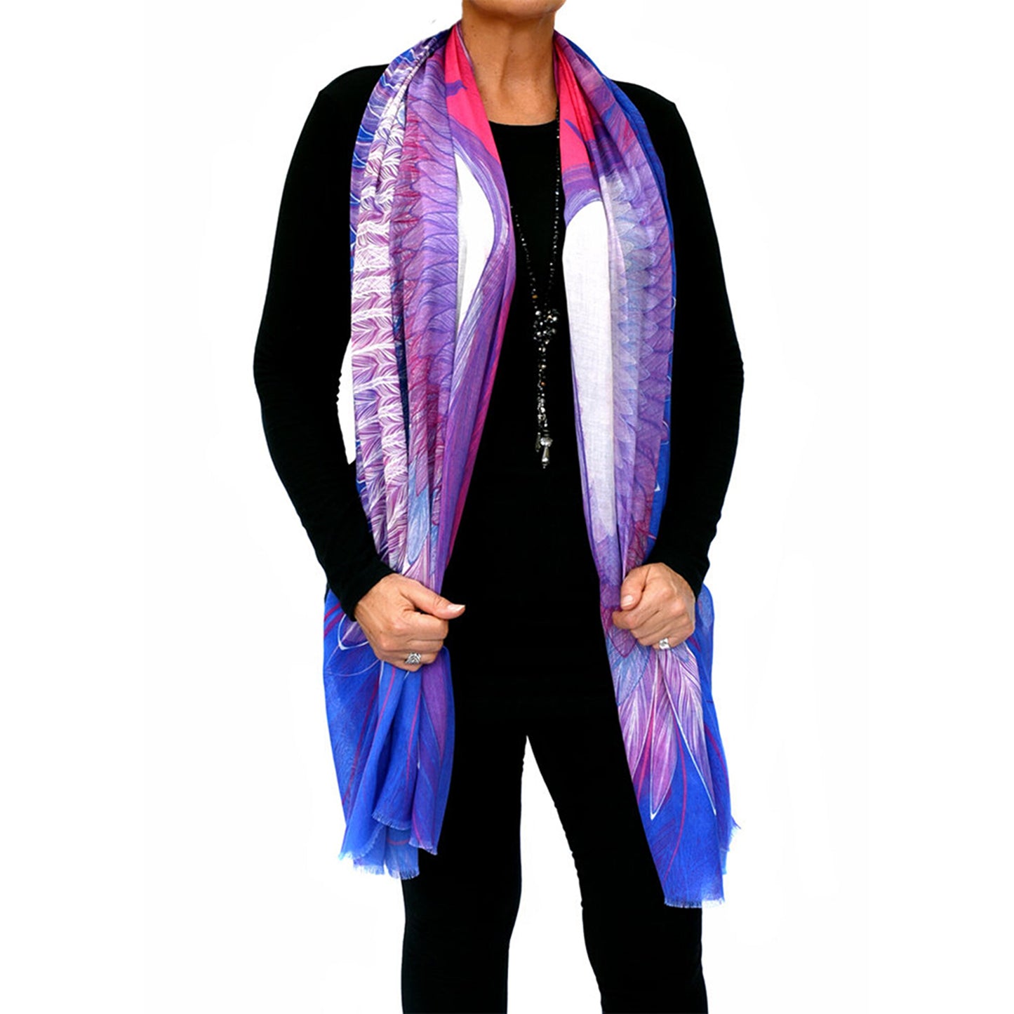 wearable art, wearable art scarf, graduation gift, mothers day gift, gift of encouragement, meaningful gift, gift for her, unisex gift, Australian designer, Wayne Tikisci, Teresa Gratkowski, special gift, unisex gift, Pacific Breeze Australia, Pacific Breeze, cotton modal scarf, soft shawl, gift for grieving, grief gift, thoughtful gift, meaningful gift, Australian design